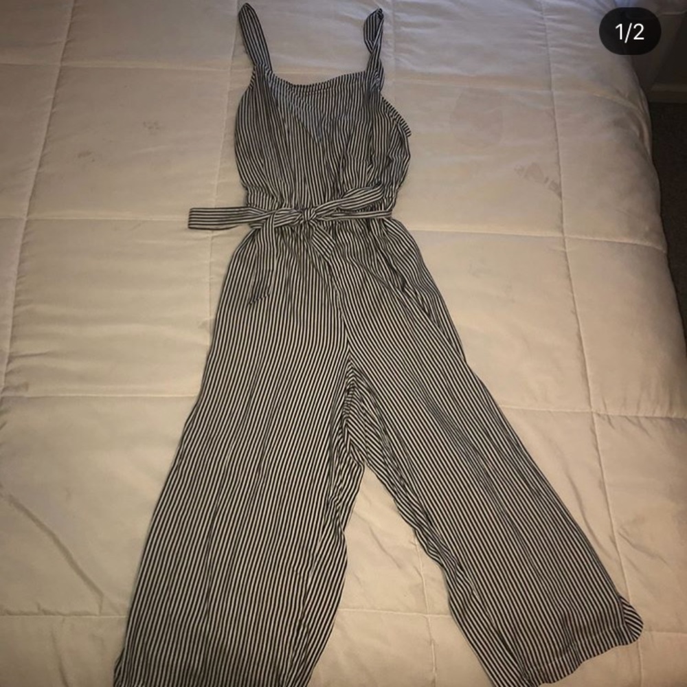 Striped jumpsuit